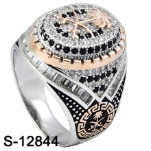 New and Nice Model 925 Silver Micro Setting Men Ring with CZ (S-12844)